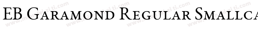 EB Garamond Regular Smallcaps字体转换